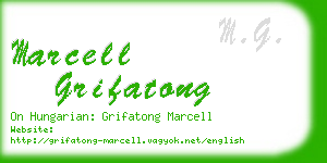 marcell grifatong business card